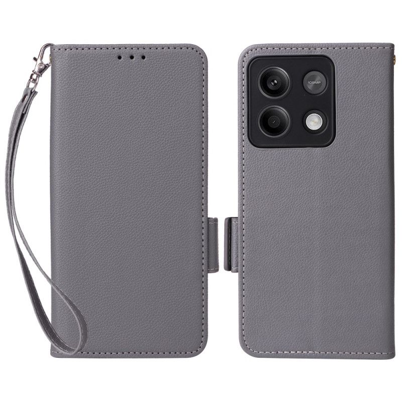 Leren Hoesje Voor Xiaomi Redmi Note 13 Pro 5g Klassiek Met Riem