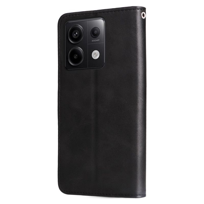 Leren Hoesje Voor Xiaomi Redmi Note 13 Pro 5g Portemonnee Vooraan