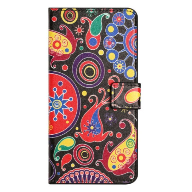 Flip Case voor iPhone 14 Pro Galaxy Patroon