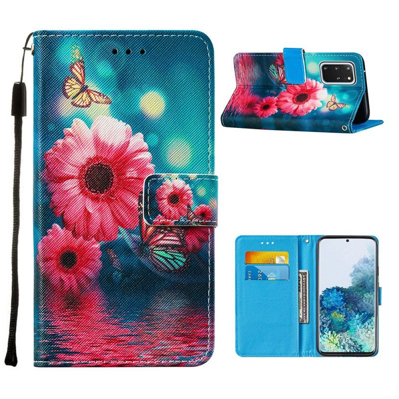 Bescherming Hoesje Samsung Galaxy S20 Plus / S20 Plus 5G Telefoonhoesje Bloemen En Vlinders