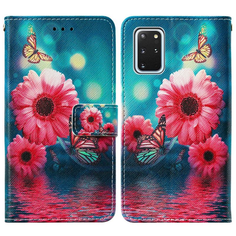 Bescherming Hoesje Samsung Galaxy S20 Plus / S20 Plus 5G Telefoonhoesje Bloemen En Vlinders