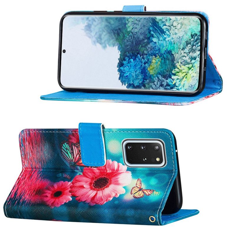 Bescherming Hoesje Samsung Galaxy S20 Plus / S20 Plus 5G Telefoonhoesje Bloemen En Vlinders