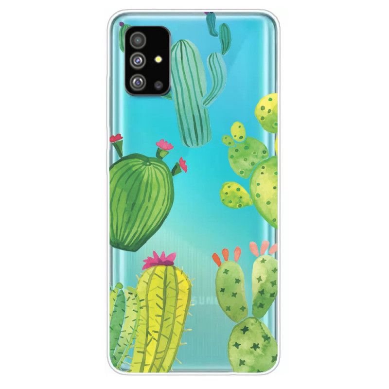 Case Hoesje Samsung Galaxy S20 Plus / S20 Plus 5G Telefoonhoesje Aquarel Cactus