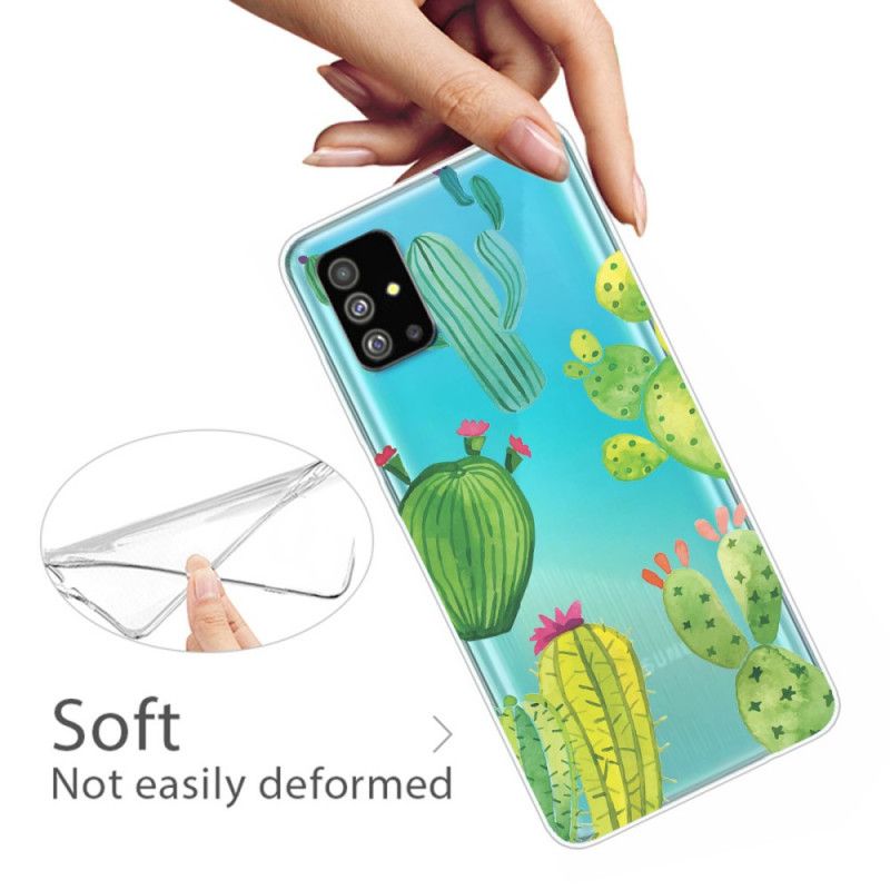 Case Hoesje Samsung Galaxy S20 Plus / S20 Plus 5G Telefoonhoesje Aquarel Cactus