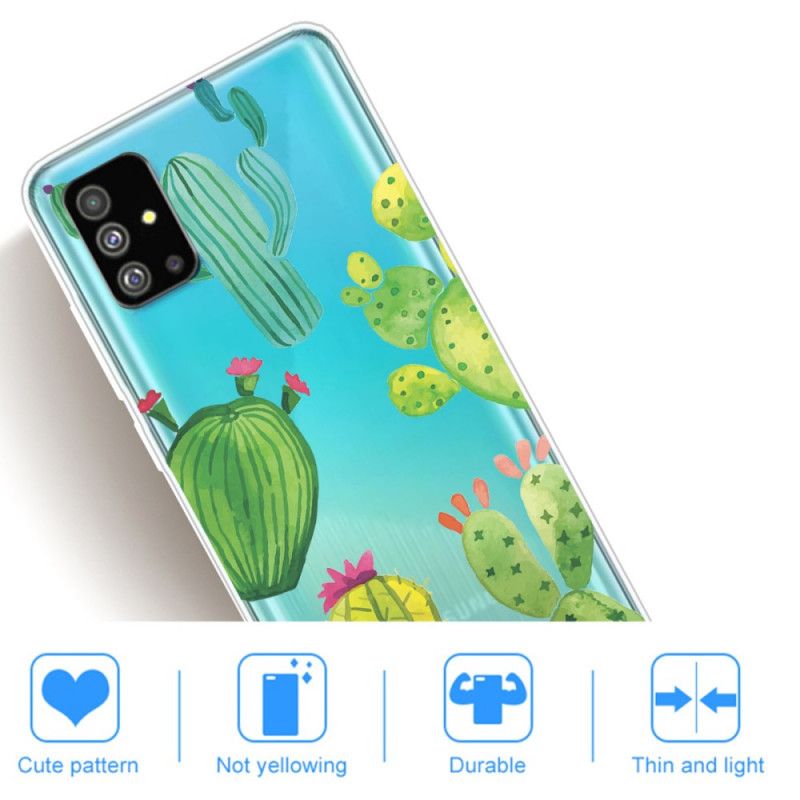 Case Hoesje Samsung Galaxy S20 Plus / S20 Plus 5G Telefoonhoesje Aquarel Cactus