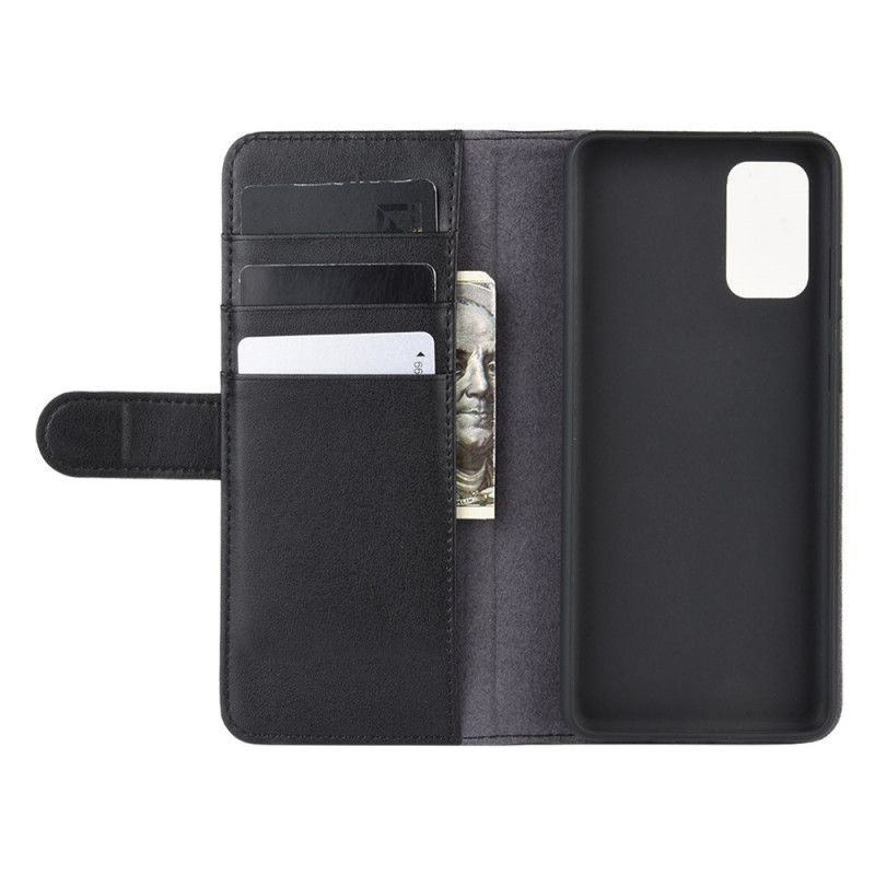 Cover Folio-hoesje Samsung Galaxy S20 Plus / S20 Plus 5G Bruin Zwart Telefoonhoesje Splitleer