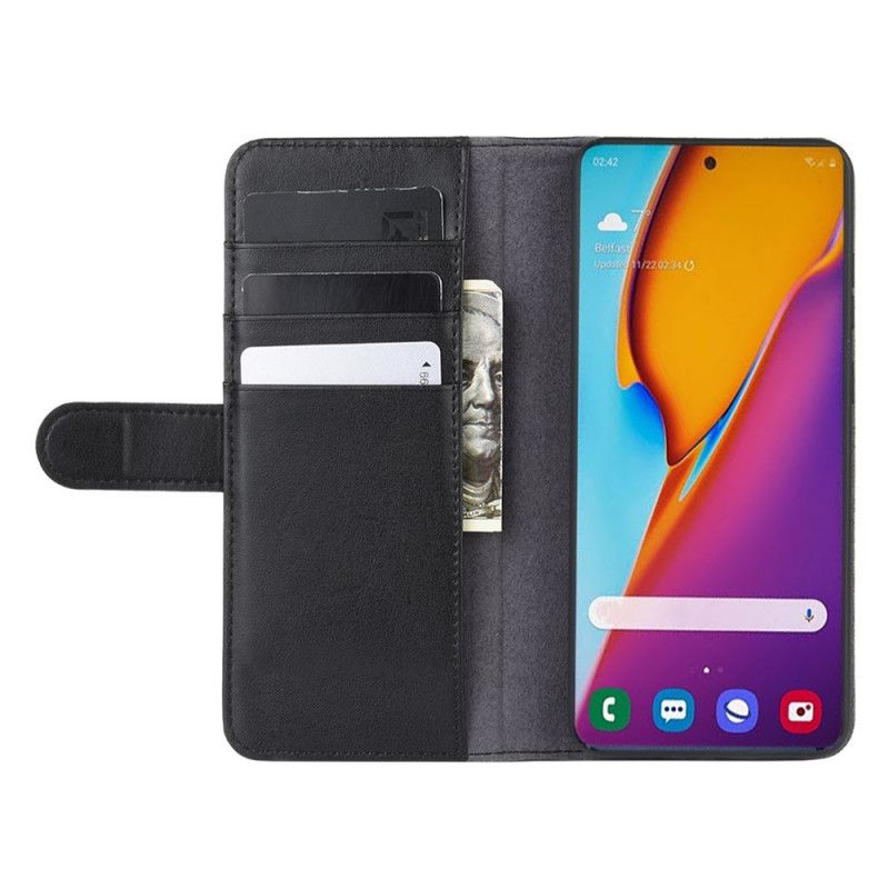 Cover Folio-hoesje Samsung Galaxy S20 Plus / S20 Plus 5G Bruin Zwart Telefoonhoesje Splitleer