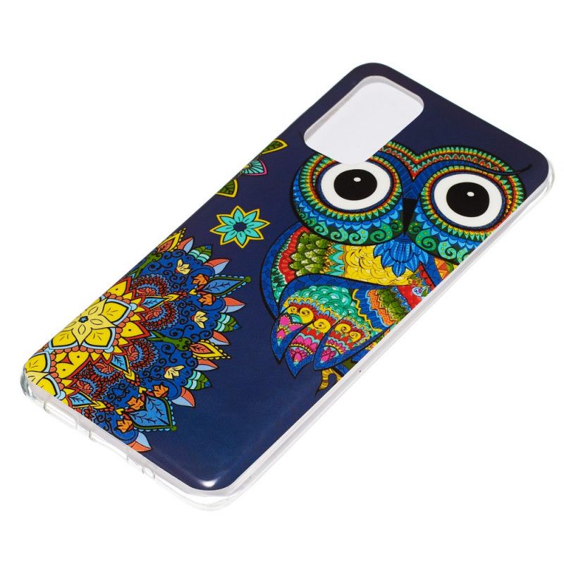 Cover Hoesje Samsung Galaxy S20 Plus / S20 Plus 5G Telefoonhoesje Fluorescerende Mandala-Uil