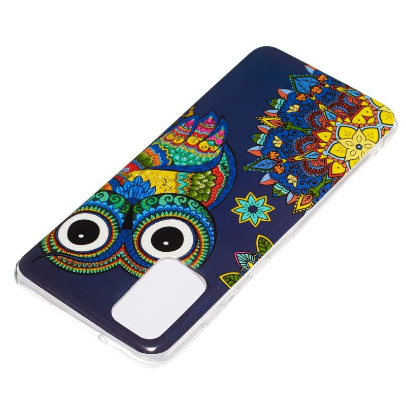 Cover Hoesje Samsung Galaxy S20 Plus / S20 Plus 5G Telefoonhoesje Fluorescerende Mandala-Uil