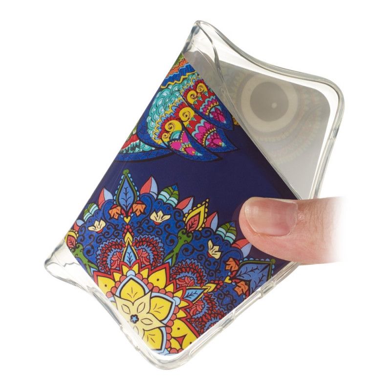 Cover Hoesje Samsung Galaxy S20 Plus / S20 Plus 5G Telefoonhoesje Fluorescerende Mandala-Uil