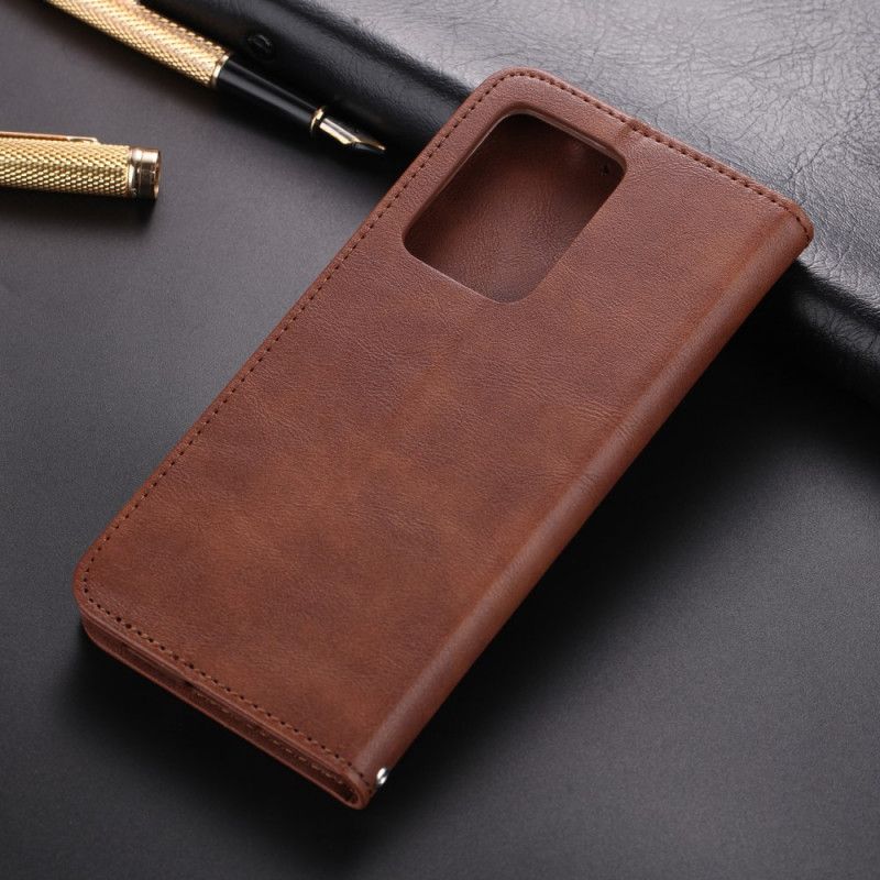 Folio-hoesje voor Samsung Galaxy S20 Plus / S20 Plus 5G Koffie Zwart Retro Azns