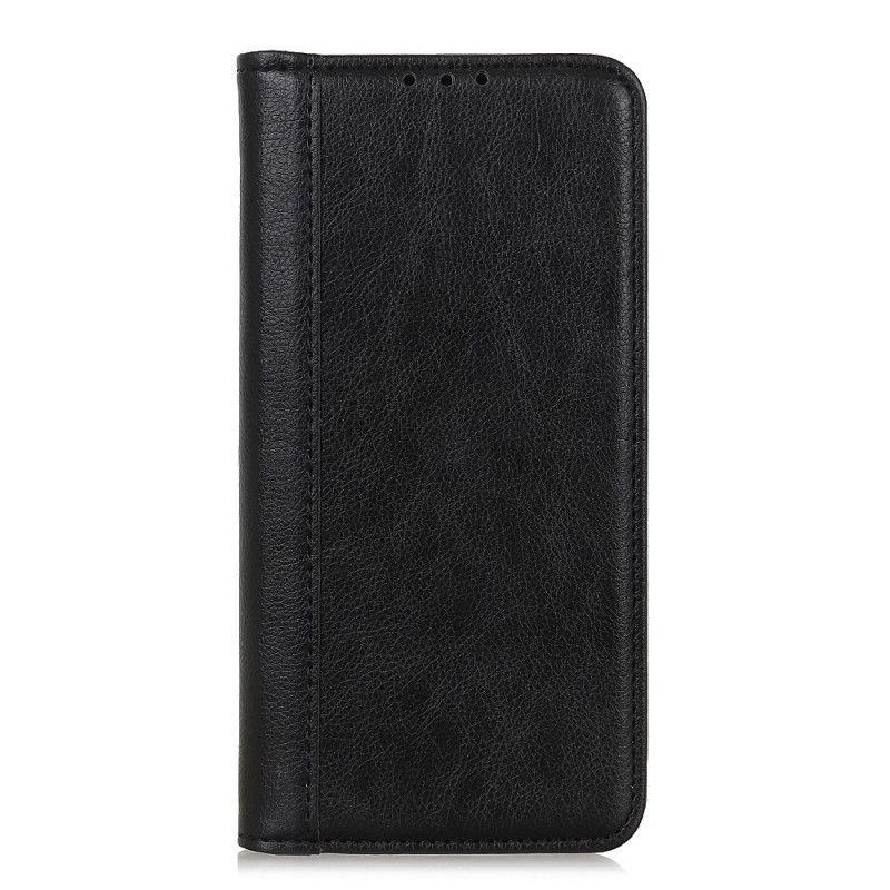 Folio-hoesje voor Samsung Galaxy S20 Plus / S20 Plus 5G Lichtblauw Zwart Gekleurd Split Lychee Leer