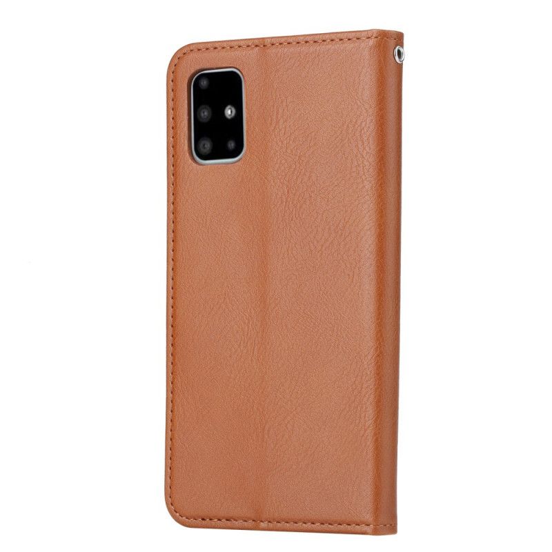 Folio-hoesje voor Samsung Galaxy S20 Plus / S20 Plus 5G Rood Zwart Kaarthouder Van Imitatieleer