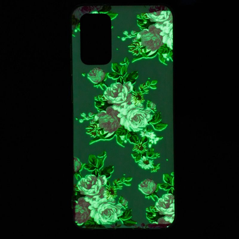 Hoesje Samsung Galaxy S20 Plus / S20 Plus 5G Fluorescerende Bloemen