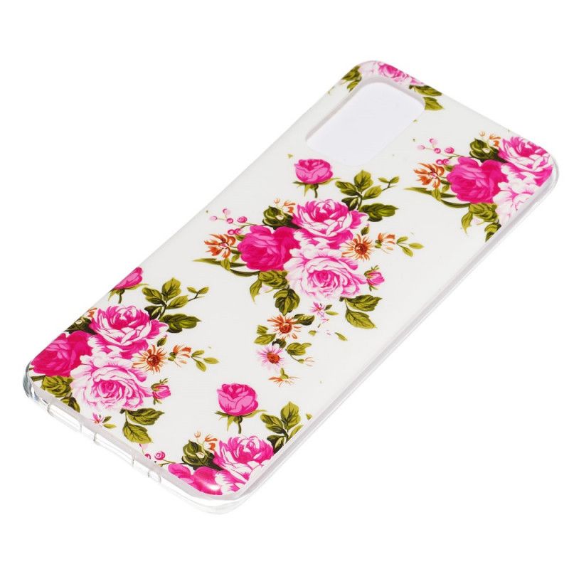 Hoesje Samsung Galaxy S20 Plus / S20 Plus 5G Fluorescerende Bloemen