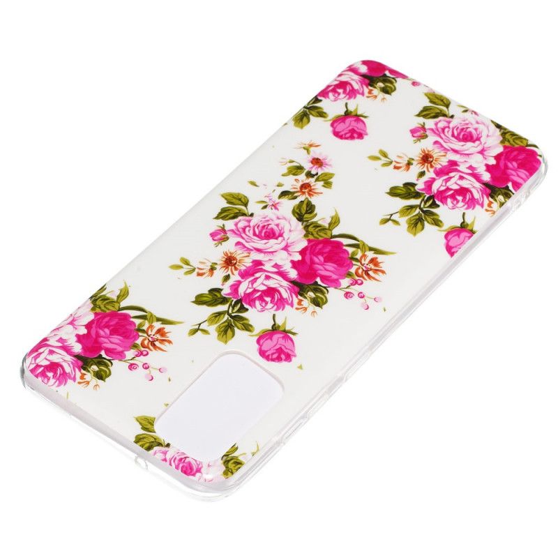 Hoesje Samsung Galaxy S20 Plus / S20 Plus 5G Fluorescerende Bloemen