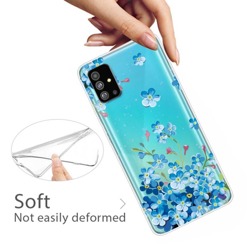 Hoesje Samsung Galaxy S20 Plus / S20 Plus 5G Telefoonhoesje Blauwe Bloemen