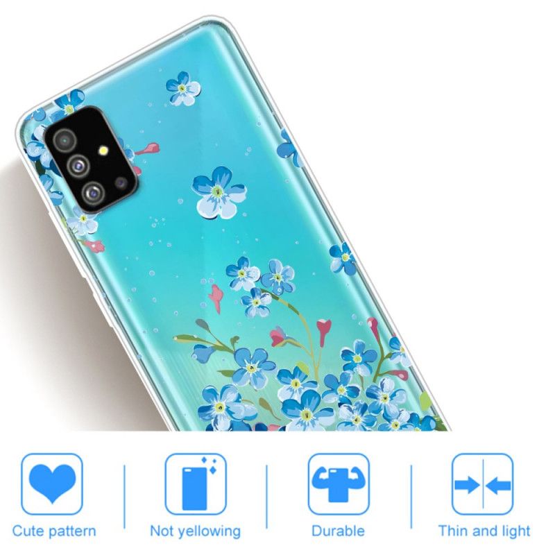 Hoesje Samsung Galaxy S20 Plus / S20 Plus 5G Telefoonhoesje Blauwe Bloemen