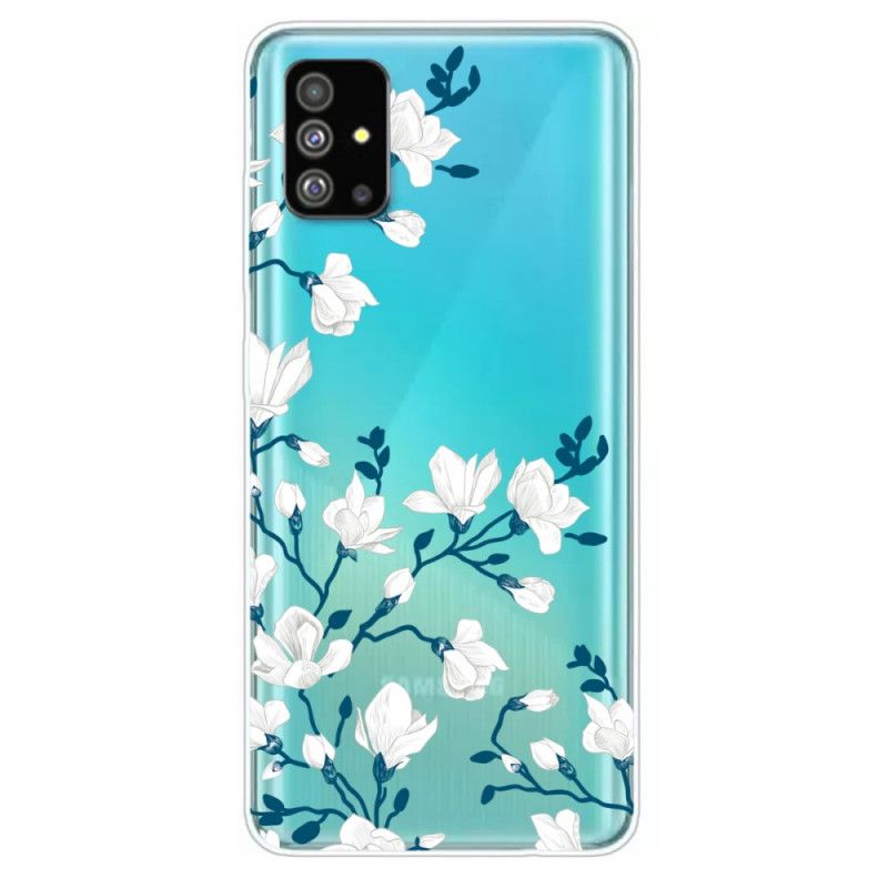 Hoesje Samsung Galaxy S20 Plus / S20 Plus 5G Witte Bloemen