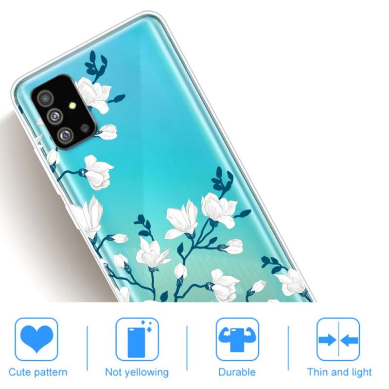 Hoesje Samsung Galaxy S20 Plus / S20 Plus 5G Witte Bloemen