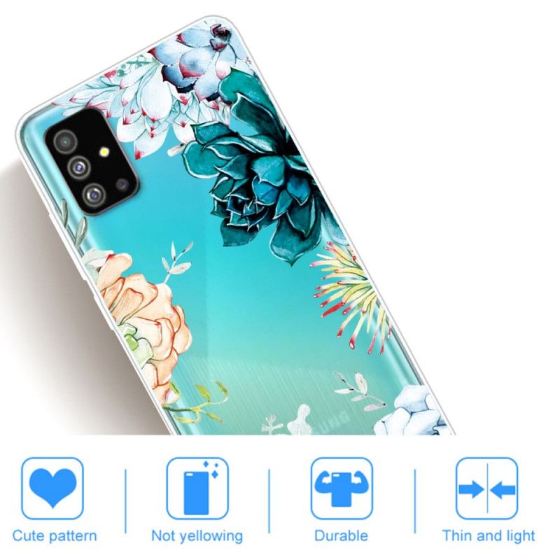 Hoesje voor Samsung Galaxy S20 Plus / S20 Plus 5G Aquarel Bloemen