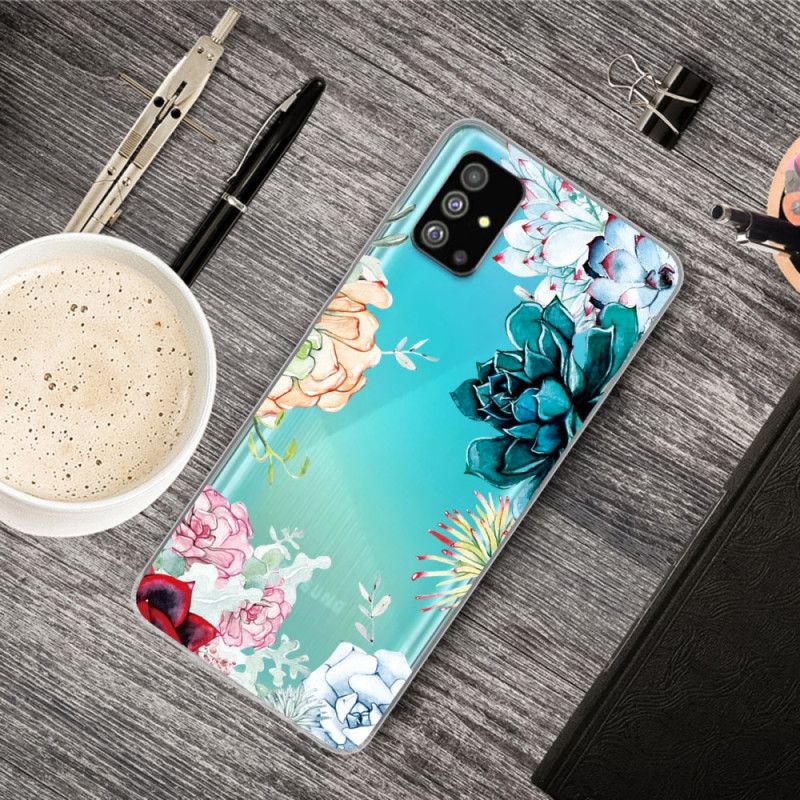 Hoesje voor Samsung Galaxy S20 Plus / S20 Plus 5G Aquarel Bloemen