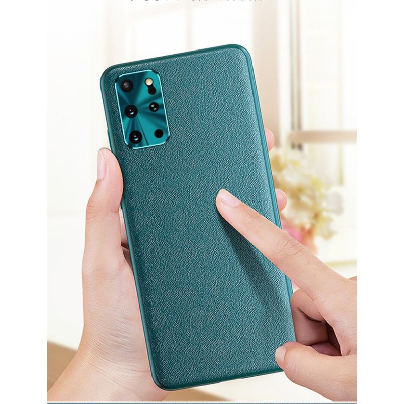 Hoesje voor Samsung Galaxy S20 Plus / S20 Plus 5G Groen Zwart Kleur Leerstijl