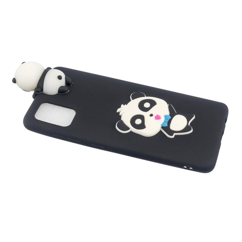 Hoesje voor Samsung Galaxy S20 Plus / S20 Plus 5G Rood Waarom Niet 3D Panda