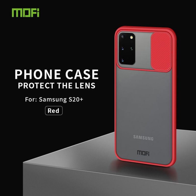 Hoesje voor Samsung Galaxy S20 Plus / S20 Plus 5G Rood Zwart Afdekking Van De Mofi-Fotomodule