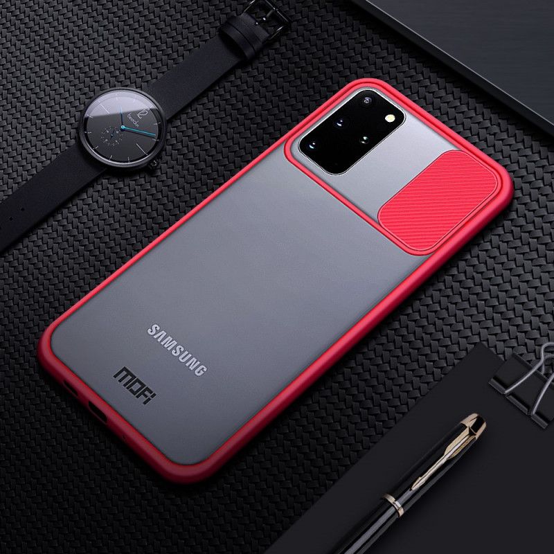 Hoesje voor Samsung Galaxy S20 Plus / S20 Plus 5G Rood Zwart Afdekking Van De Mofi-Fotomodule