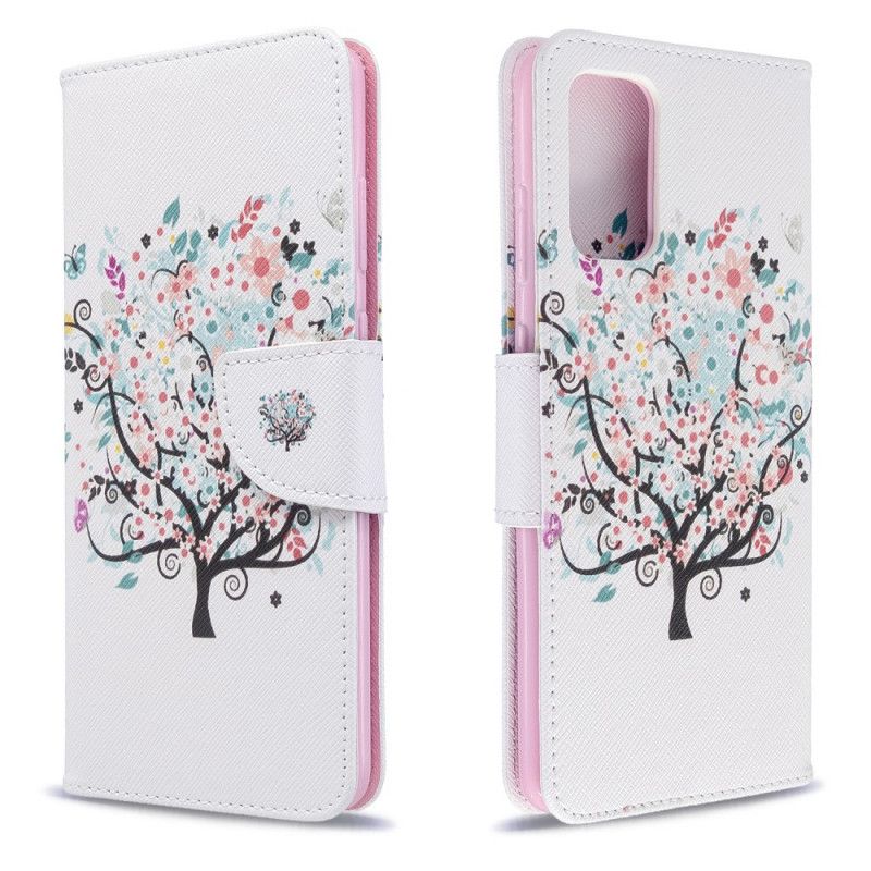 Leren Hoesje voor Samsung Galaxy S20 Plus / S20 Plus 5G Bloemrijke Boom