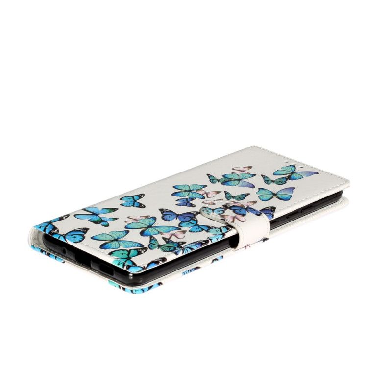 Leren Hoesje voor Samsung Galaxy S20 Plus / S20 Plus 5G Design Vlinders