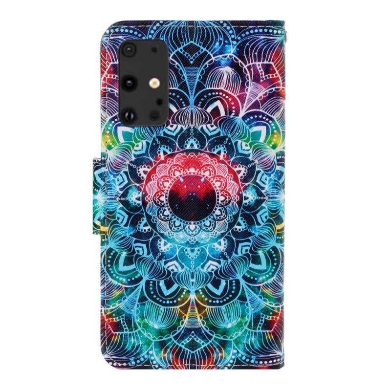 Leren Hoesje voor Samsung Galaxy S20 Plus / S20 Plus 5G Flitsende Mandala Met String