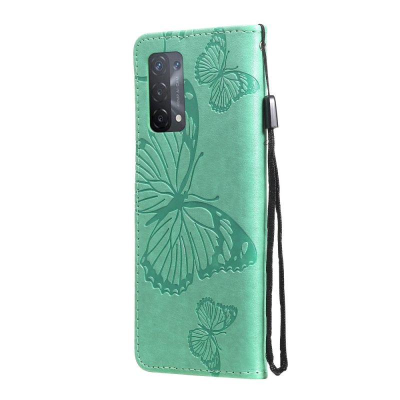 Bescherming Hoesje Oppo A74 4g Gigantische Stringvlinders