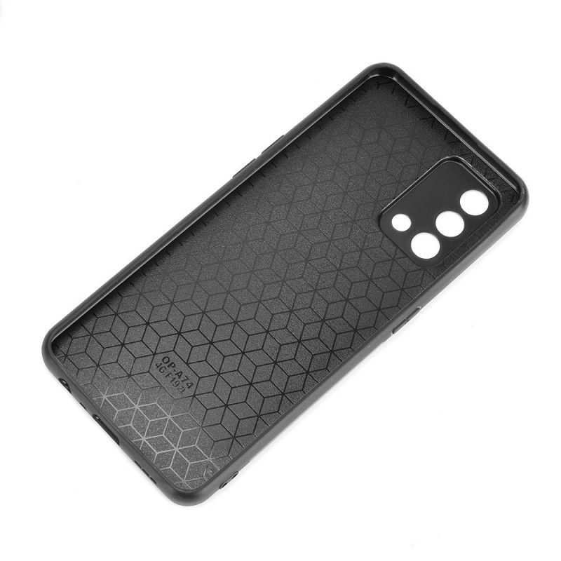 Cover Hoesje Oppo A74 4g Telefoonhoesje Stijl Lederen Stiksels