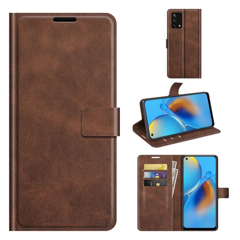 Flip Case Leren Oppo A74 4g Slank Extreem Leereffect