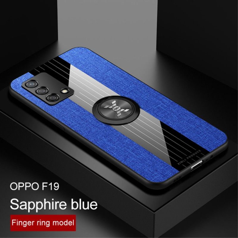 Hoesje Oppo A74 4g Fabric X-ontwerp Bescherming Hoesje