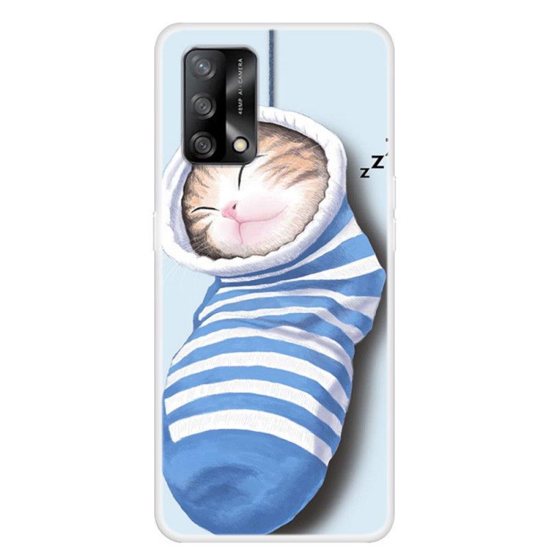 Hoesje Voor Oppo A74 4g Slapende Kitten