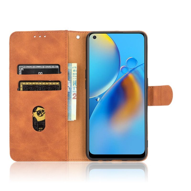 Leren Hoesje Oppo A74 4g Skin-touch Kleurrijk Bescherming Hoesje