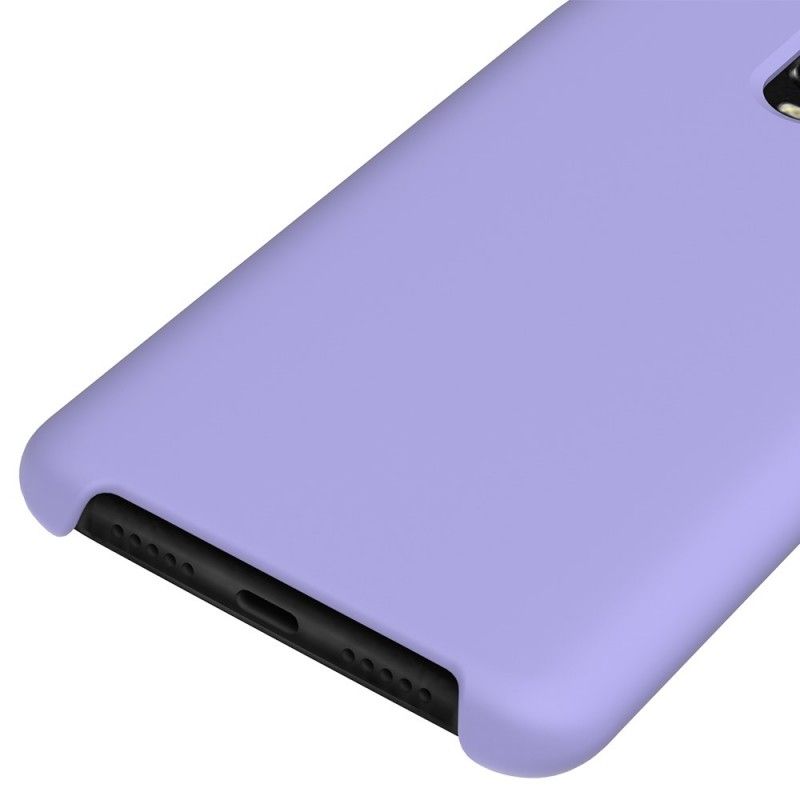 Hoesje OnePlus 6T Geel Roze Siliconenvloeistof