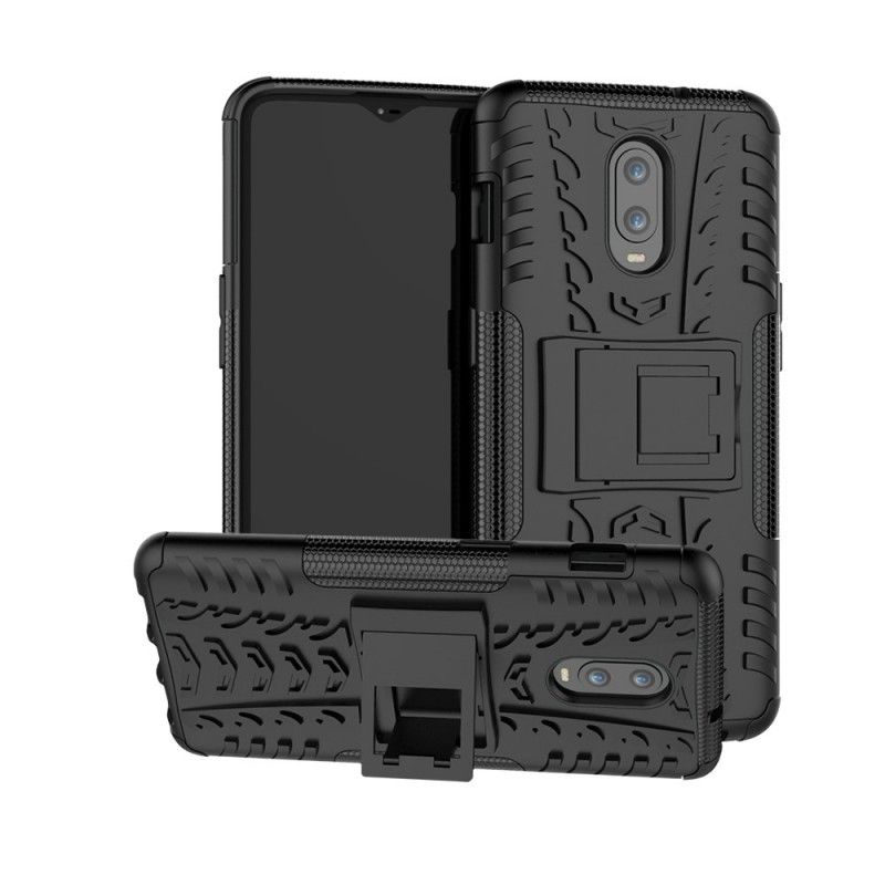Hoesje OnePlus 6T Wit Zwart Ultrabestendig