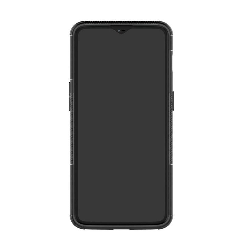 Hoesje OnePlus 6T Wit Zwart Ultrabestendig