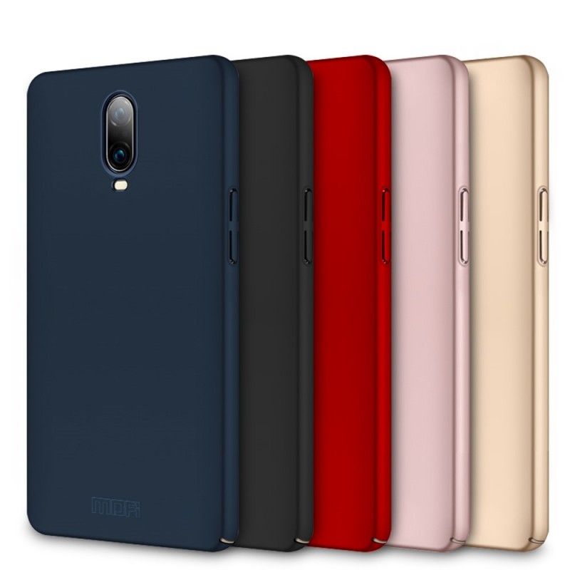 Hoesje voor OnePlus 6T Donkerblauw Rood Mofi