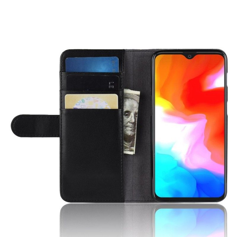 OnePlus 6T Bruin Zwart Splitleer