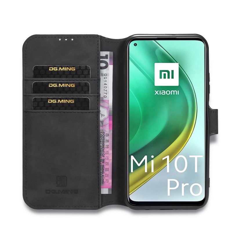 Bescherming Hoesje Xiaomi Mi 10T / 10T Pro Grijs Zwart Retro Dg.Ming