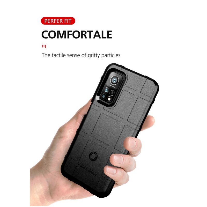 Case Hoesje Xiaomi Mi 10T / 10T Pro Grijs Zwart Telefoonhoesje Robuust Schild