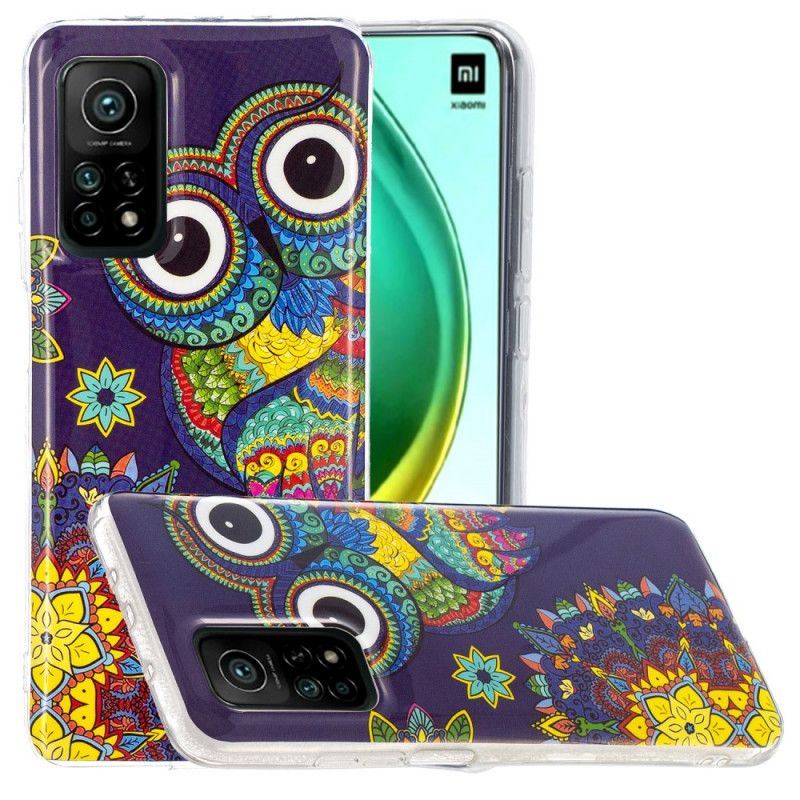 Case Hoesje Xiaomi Mi 10T / 10T Pro Telefoonhoesje Fluorescerende Mandala-Uil