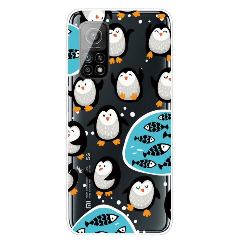 Case Hoesje Xiaomi Mi 10T / 10T Pro Telefoonhoesje Pinguïns En Vissen