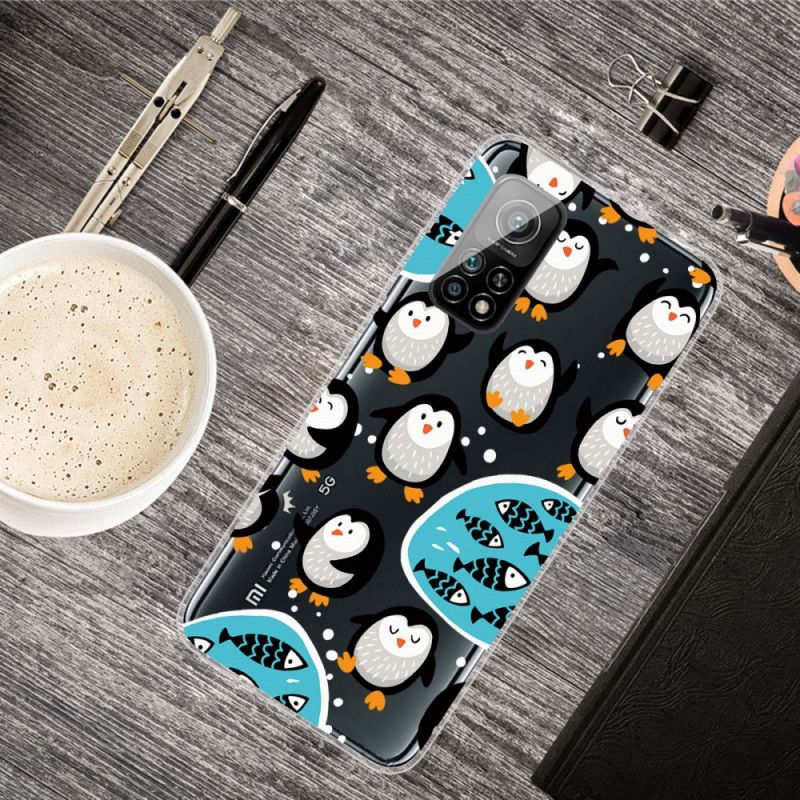 Case Hoesje Xiaomi Mi 10T / 10T Pro Telefoonhoesje Pinguïns En Vissen