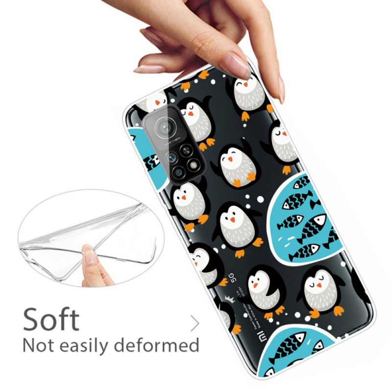 Case Hoesje Xiaomi Mi 10T / 10T Pro Telefoonhoesje Pinguïns En Vissen